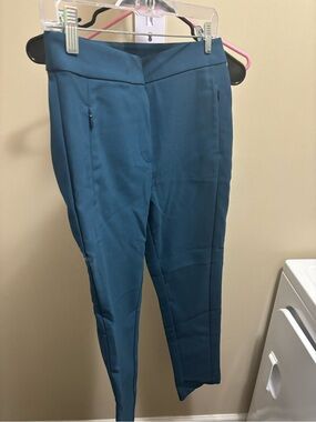 LOFT Teal Slim Ankle Pants